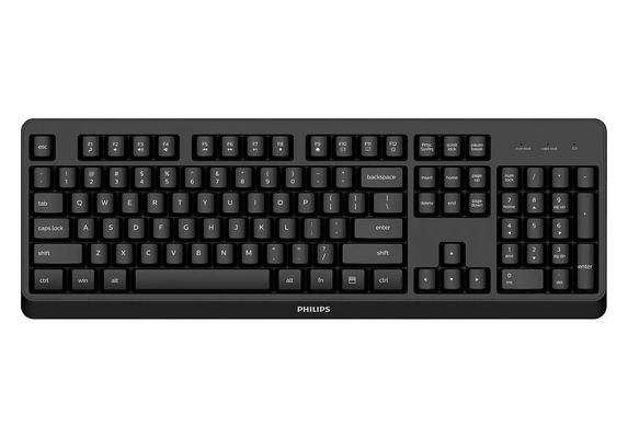 Philips 3000 series SPK6307BL/40 keyboard Universal RF Wireless QWERTY English Black - Thumbnail 2