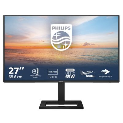 Philips 1000 series 27E1N1100A/00 computer monitor 68.6 cm (27") 1920 x 1080 pixels Full HD LCD Black