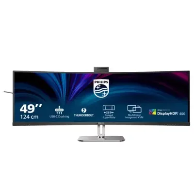 Philips 49B2U6903CH/00 computer monitor 124.5 cm (49") 5120 x 1440 pixels Dual QHD LCD Grey - Thumbnail 2