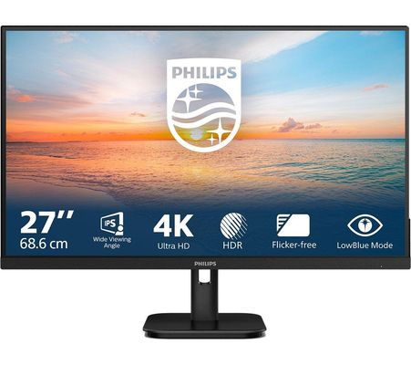 Philips 27E1N1800A/00 computer monitor 68.6 cm (27") 3840 x 2160 pixels 4K Ultra HD LED Black - Thumbnail 2