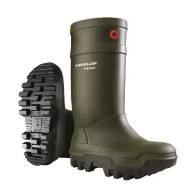 Dunlop Purofort Thermo+ Unisex Adult Black, Green - Thumbnail 2