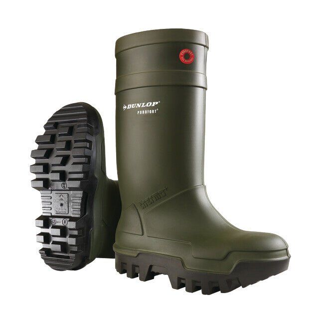 Dunlop Purofort Thermo+ Unisex Adult Black, Green - Image 1