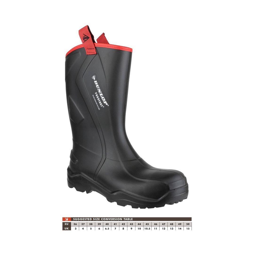 Dunlop Purofort+ Rugged Full Safety Wellingtons Size 11 21754-35016-08 - Image 1