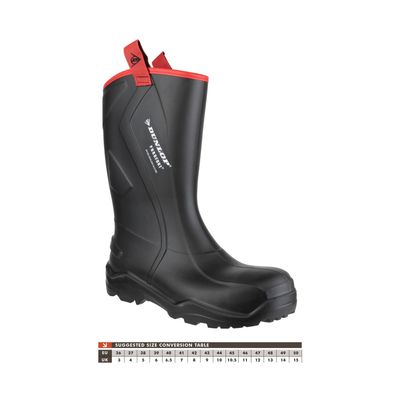 Dunlop Purofort+ Rugged Full Safety Wellingtons Size 11 21754-35016-08