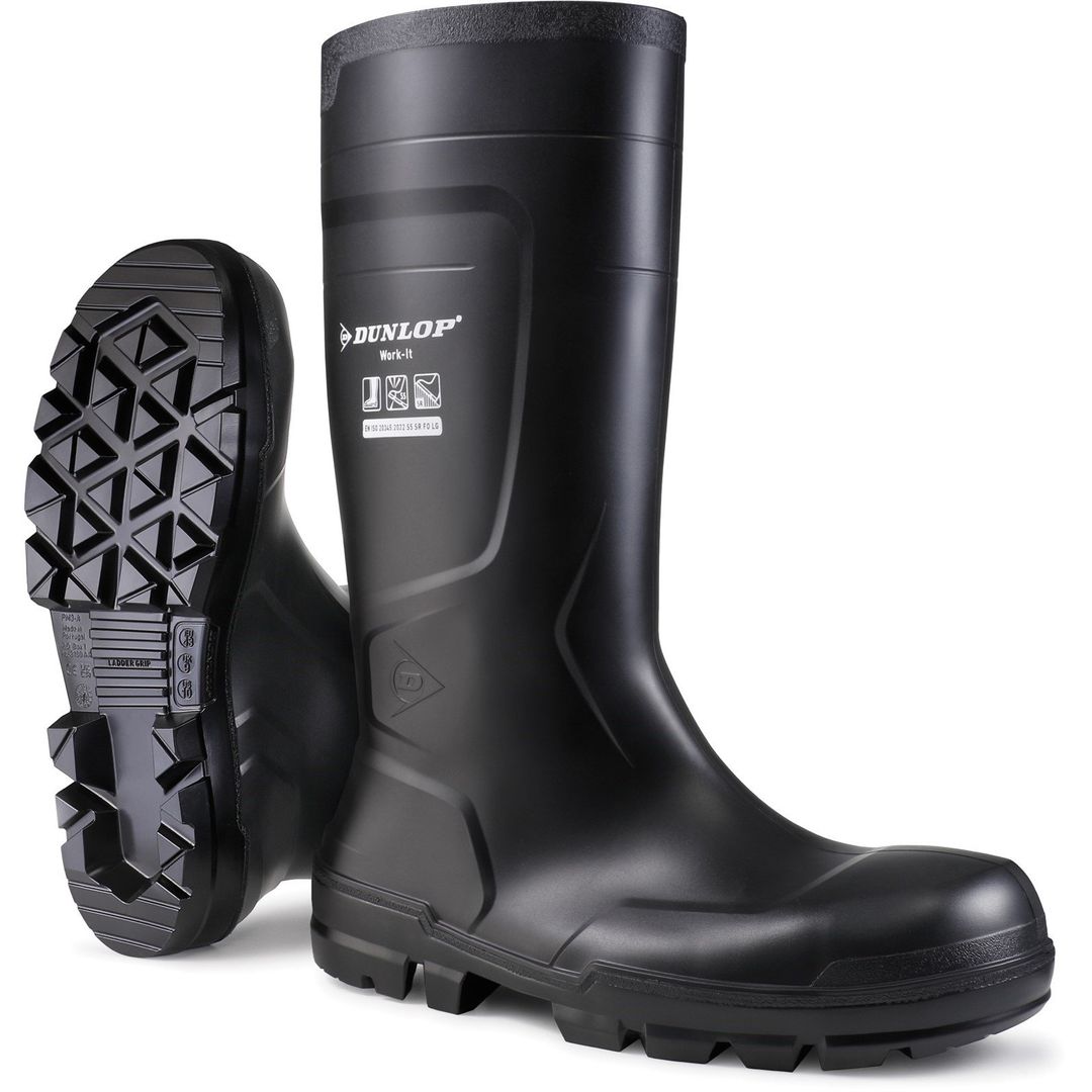 Dunlop Work-It Full Safety Wellington Size 4 39475-73633-03 - Image 1