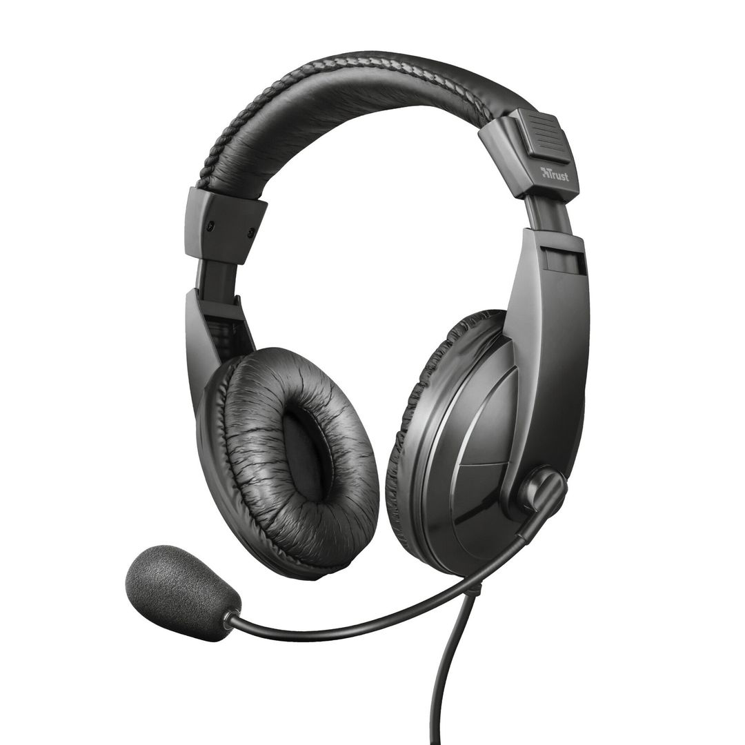 Trust 21661 headphones/headset Wired Head-band Calls/Music Black - Image 1