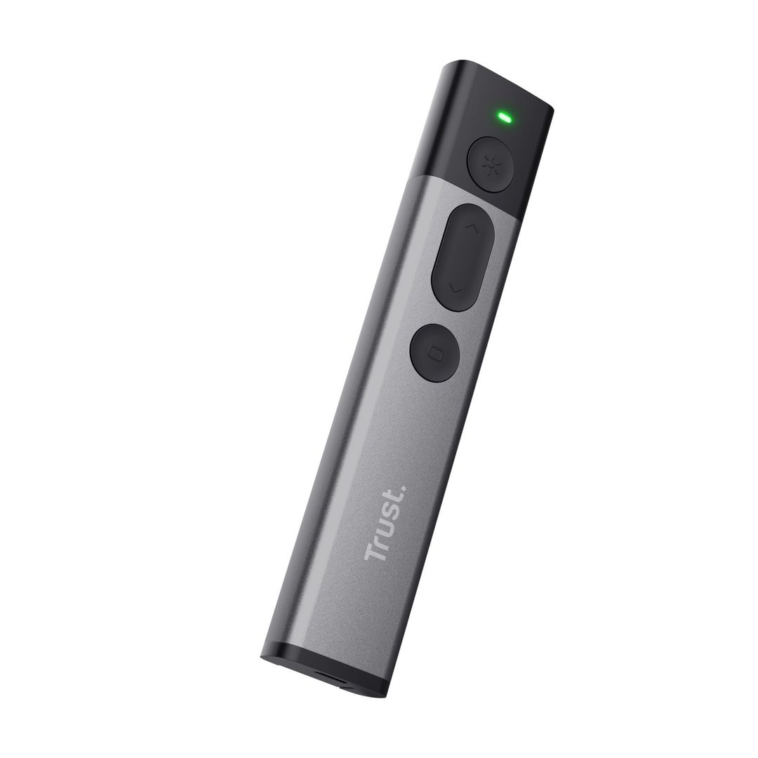 Trust Kazun wireless presenter RF Aluminium. Black - Image 1