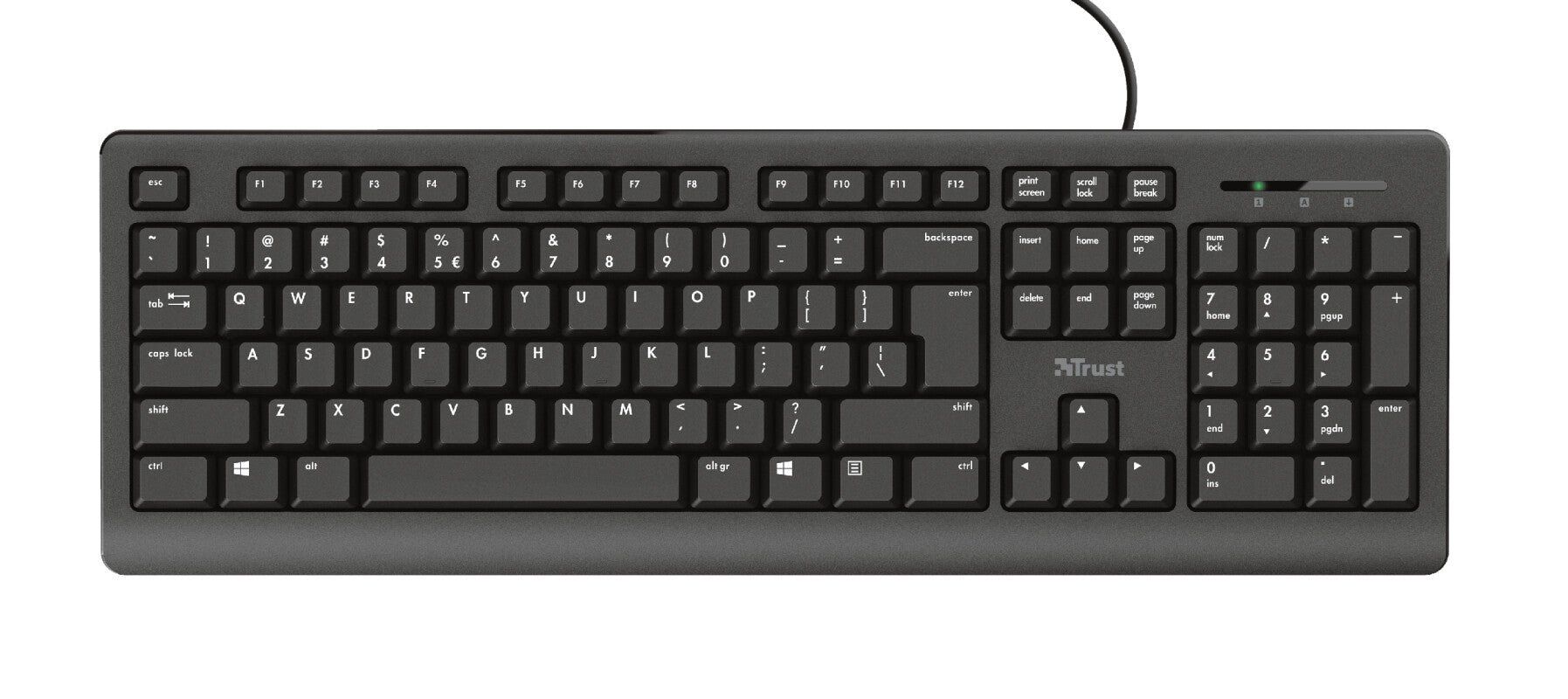 Trust Primo keyboard Universal USB QWERTY UK English Black - Image 1