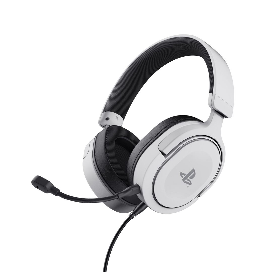 Trust GXT 498 Forta Headset Wired Head-band Gaming Black White - Image 1