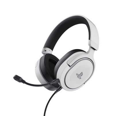 Trust GXT 498 Forta Headset Wired Head-band Gaming Black White