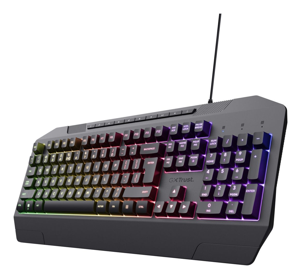Trust GXT 836 Evocx keyboard Gaming USB QWERTY UK English Black - Image 1