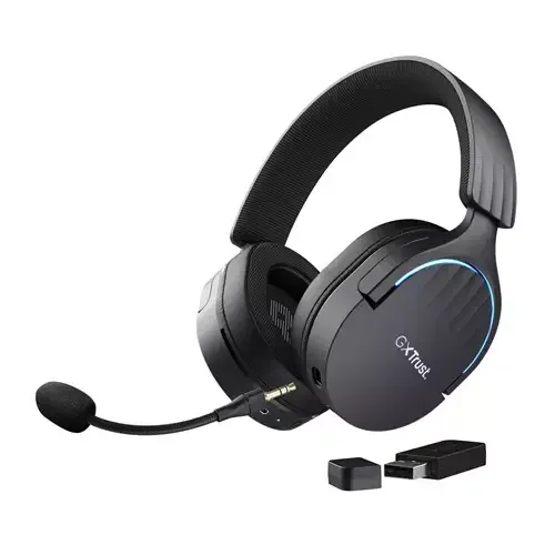 Trust GXT 491 Fayzo Headset Wired & Wireless Head-band Gaming USB Type-C Bluetooth Black - Image 1