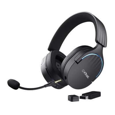 Trust GXT 491 Fayzo Headset Wired &amp; Wireless Head-band Gaming USB Type-C Bluetooth Black - Thumbnail 2