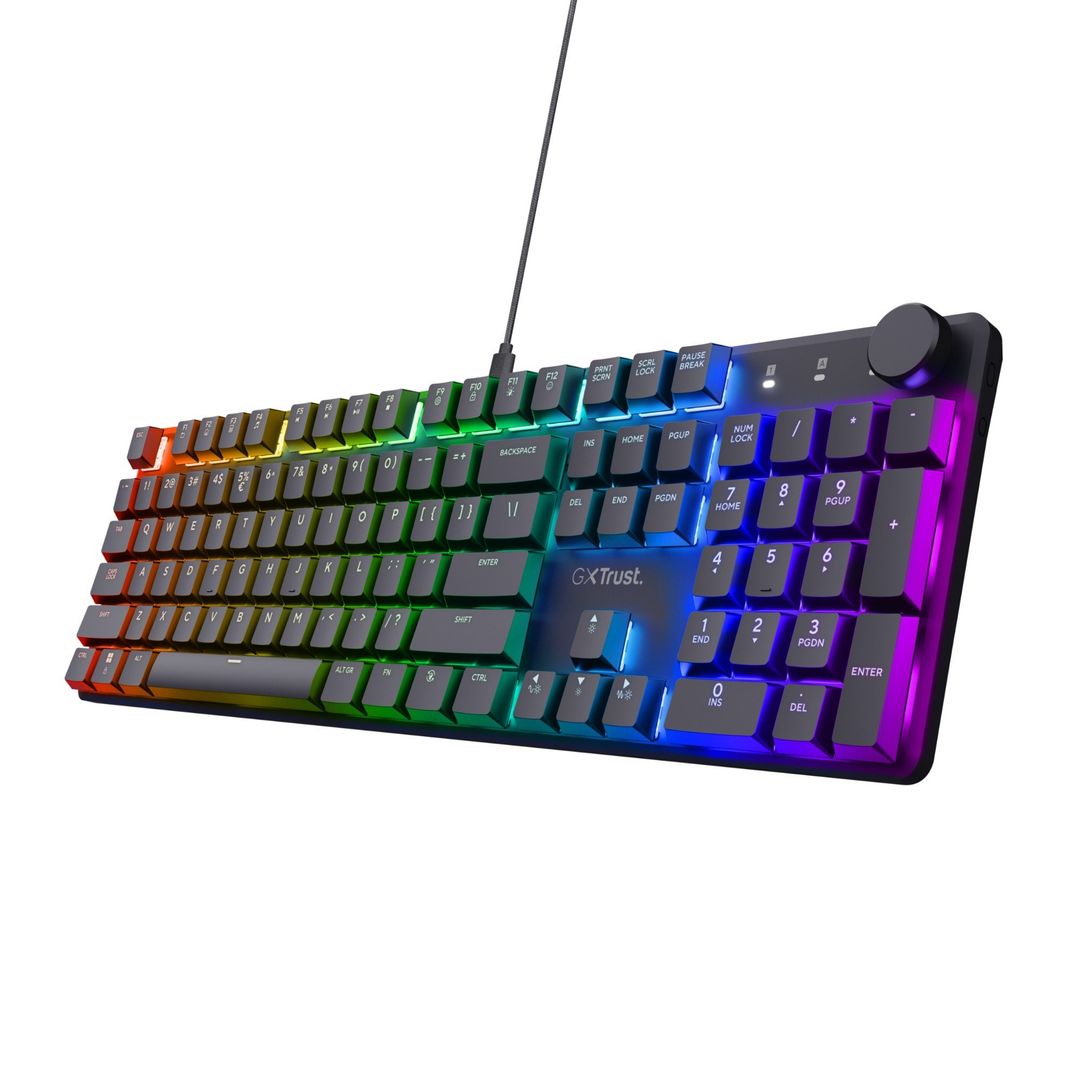 Trust GXT 866 Torix keyboard Gaming USB QWERTY UK English Black - Image 1
