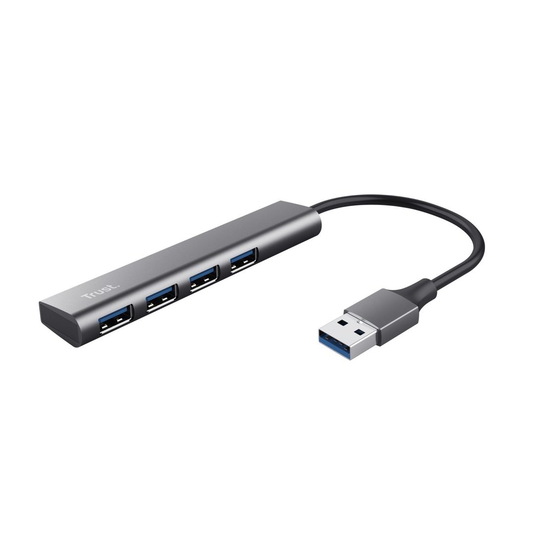 Trust Halyx USB 3.2 Gen 1 (3.1 Gen 1) Type-A 5 Mbit/s Black Grey - Image 1
