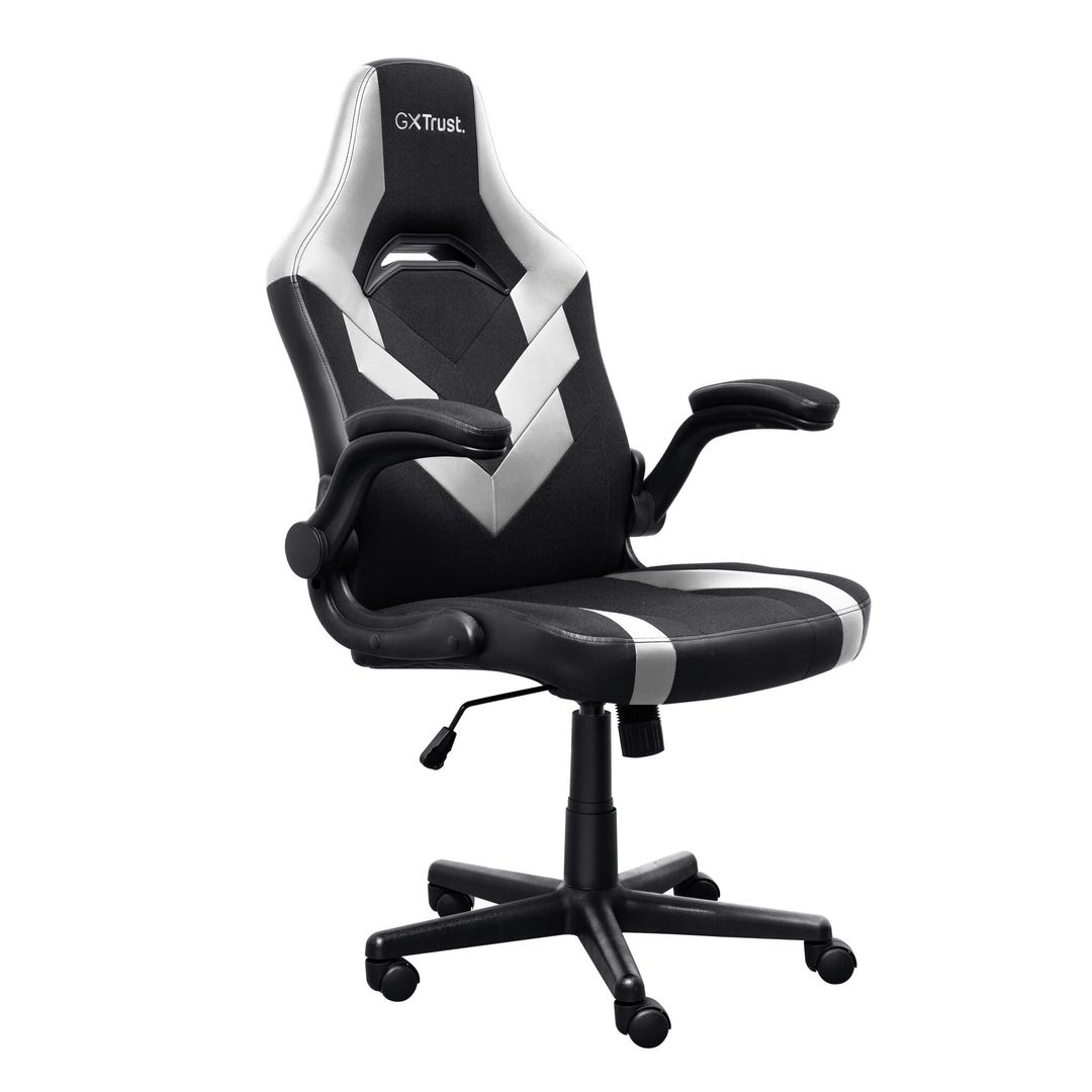 Trust GXT 703 Riye PC gaming chair Upholstered seat Black. White - Image 1