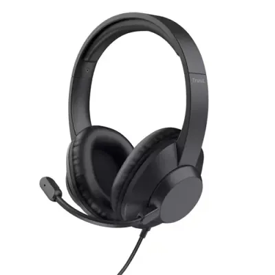 Trust Ayda Max USB Headset Wired Head-band Office/Call center USB Type-C / USB Type-A Black