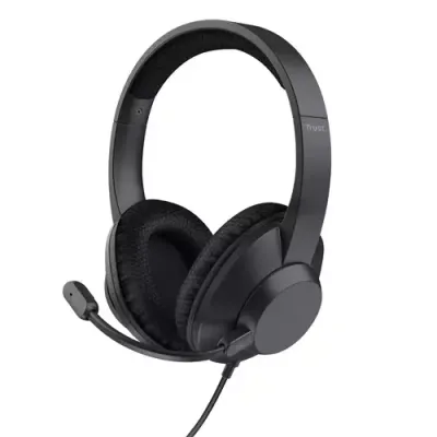 Trust Ayda Max Headset Wired Head-band Calls/Music USB Type-C / USB Type-A Black