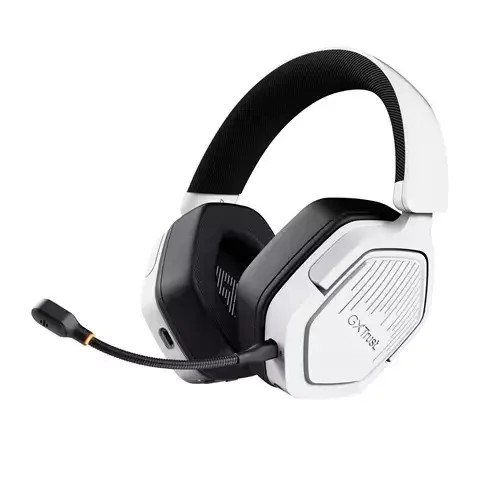 Trust GXT 493W Carus Headset Wired & Wireless Head-band Helmet Gaming USB Type-C / USB Type-A Bluetooth White - Image 1