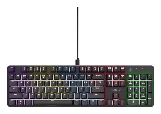 Trust GXT 871 Zora keyboard Gaming USB QWERTY UK English Black - Thumbnail 2