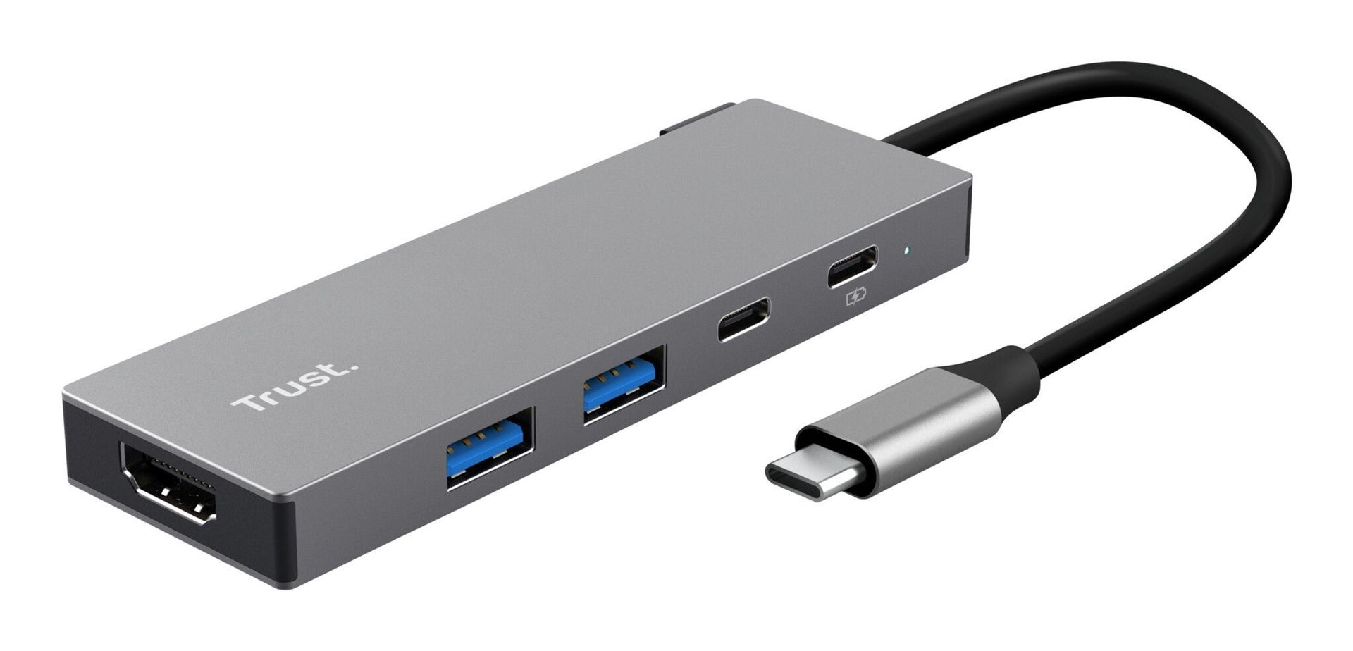 Trust 26062 interface hub USB Type-C Grey - Image 1