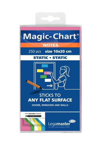 Legamaster Magic-Chart note 10x20cm assorted 250pcs - Thumbnail 2