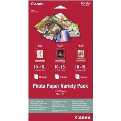 Canon VP-101 Photo Paper Variety Pack 4x6” - 20 Sheets - Image 1