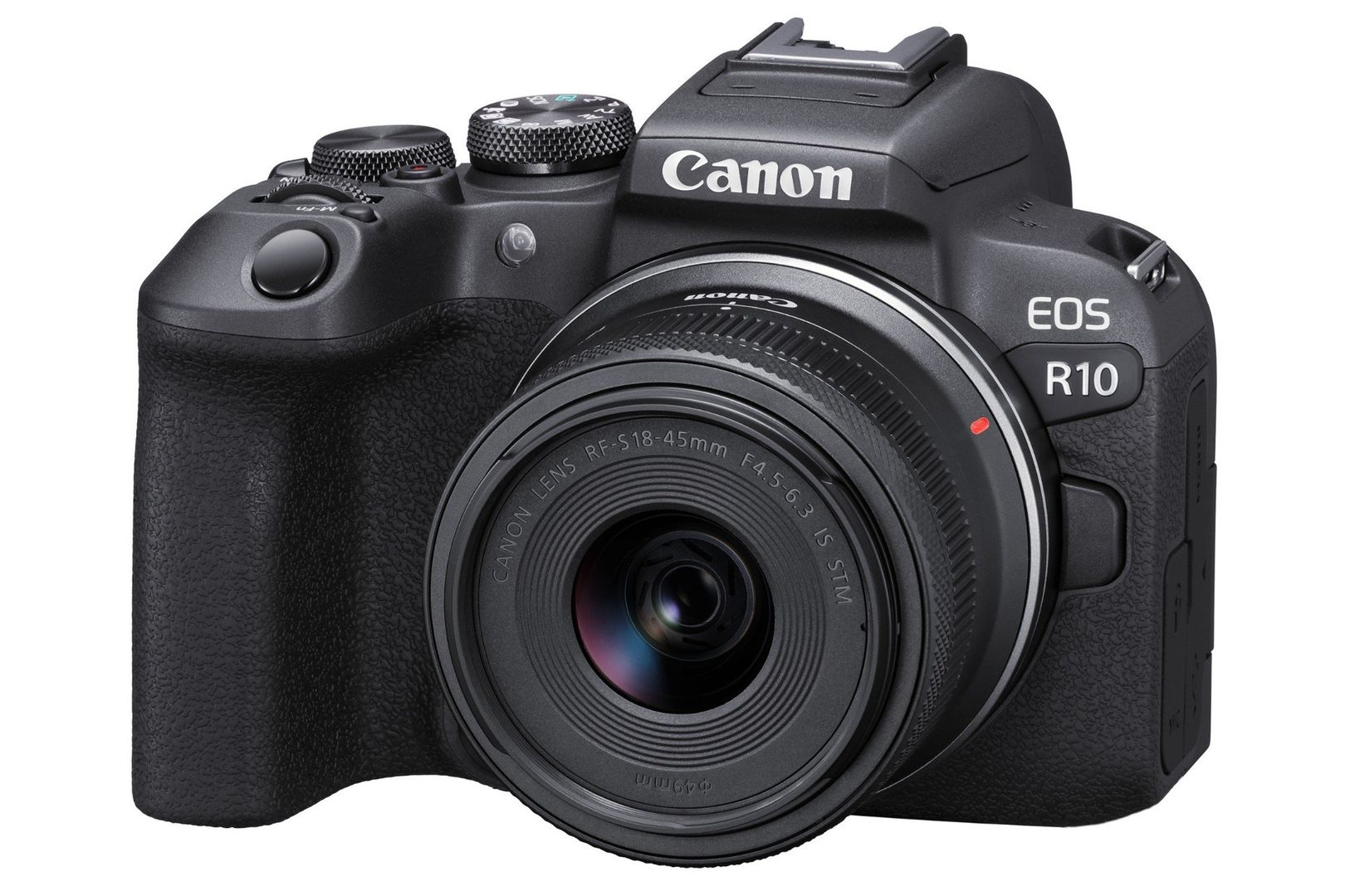 CANON EOS R10 Mirrorless Camera with RF-S 18-45 mm f/4.5-6.3 IS STM Lens, Black - Image 1