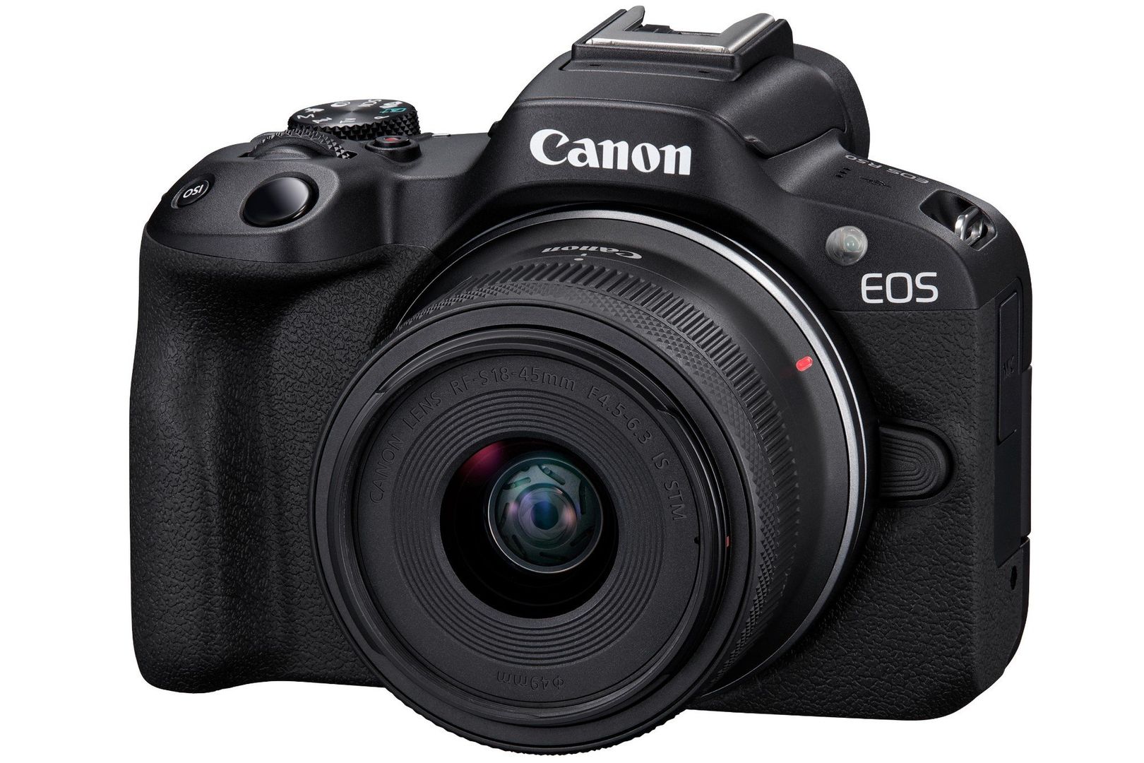 CANON EOS R50 Mirrorless Camera with RF-S 18-45 mm f/4.5-6.3 IS STM Lens, Black - Image 1