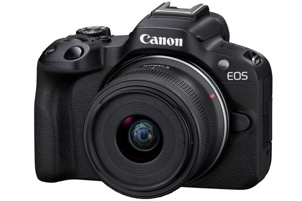 CANON EOS R50 Mirrorless Camera with RF-S 18-45 mm f/4.5-6.3 IS STM Lens, Black