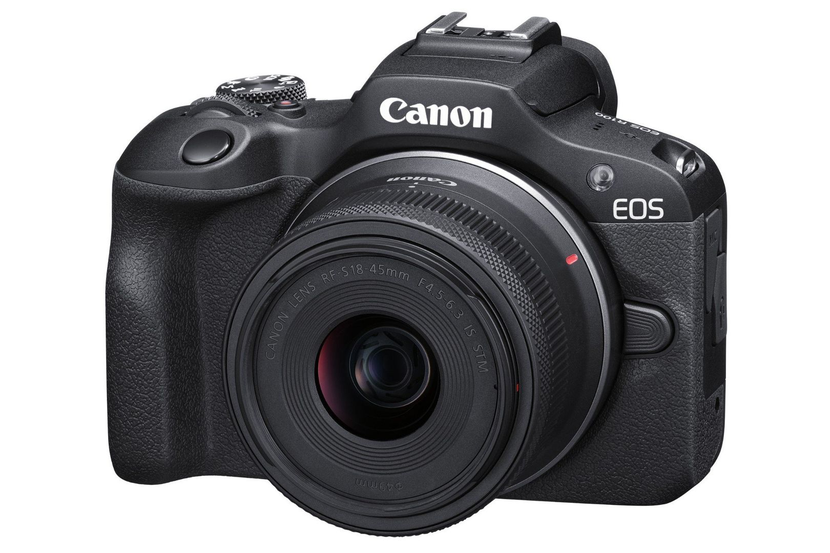 CANON EOS R100 Mirrorless Camera with RF-S 18-45 mm f/4.5-6.3 IS STM Lens, Black - Image 1