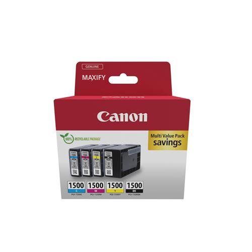 CANON PGI-1500XL Black & Colour Ink Cartridges - Multipack, Black & Tri-colour - Image 1