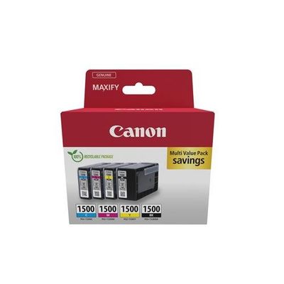 CANON PGI-1500XL Black & Colour Ink Cartridges - Multipack, Black & Tri-colour