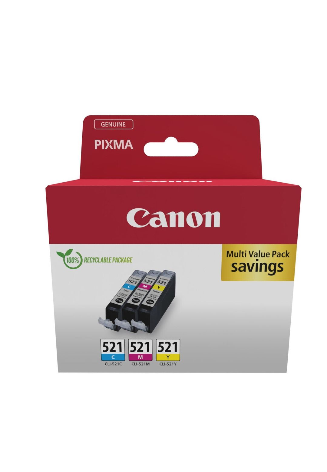 Canon 2934B016 ink cartridge 3 pc(s) Original Cyan, Magenta, Yellow - Image 1