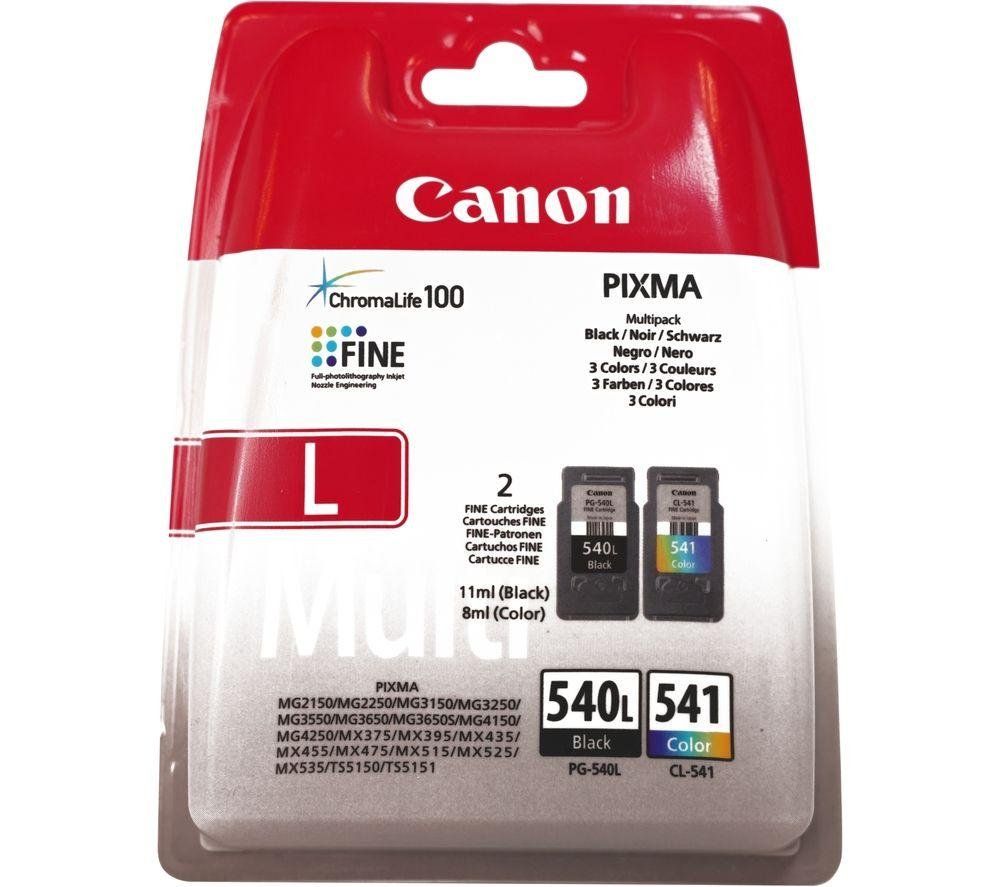 CANON PG-540L & CL-541 Black & Tri-colour Ink Cartridges - Twin Pack, Black & Tri-colour - Image 1