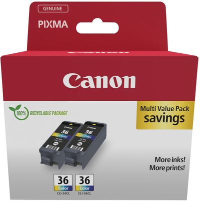 Canon 1511B025 ink cartridge 2 pc(s) Original Black Cyan Magenta Yellow