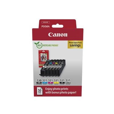 Canon PGI-530/CLI-531 PVP ink cartridge 6 pc(s) Original Black, Cyan, Grey, Magenta, Photo black, Yellow
