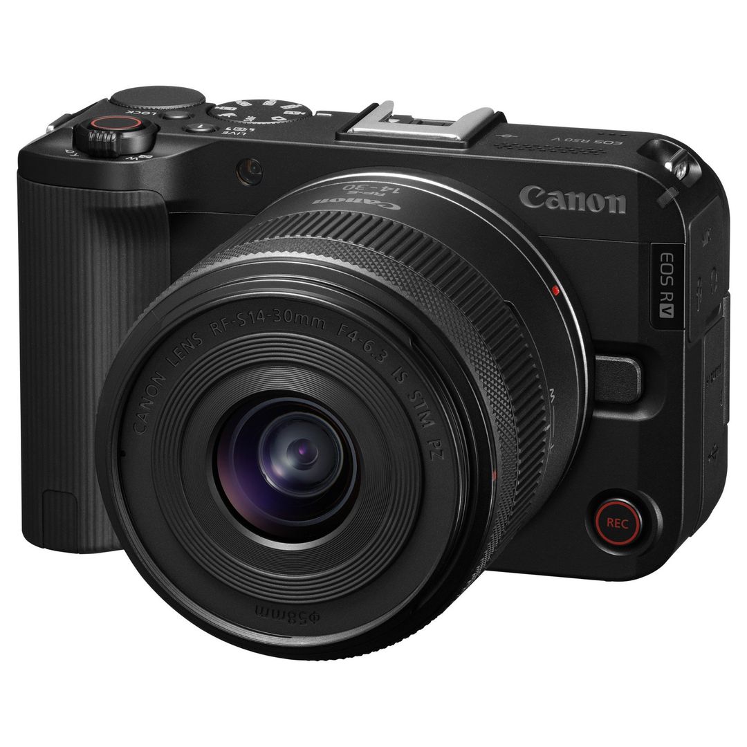 CANON EOS R50 V Mirrorless Camera with RF-S 14-30 mm f/4-6.3 IS STM PZ Lens, Black - Image 1