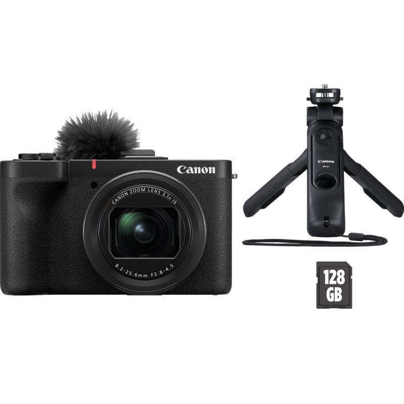 CANON PowerShot V1 Premium Vlogging Kit - Black, Black - Image 1