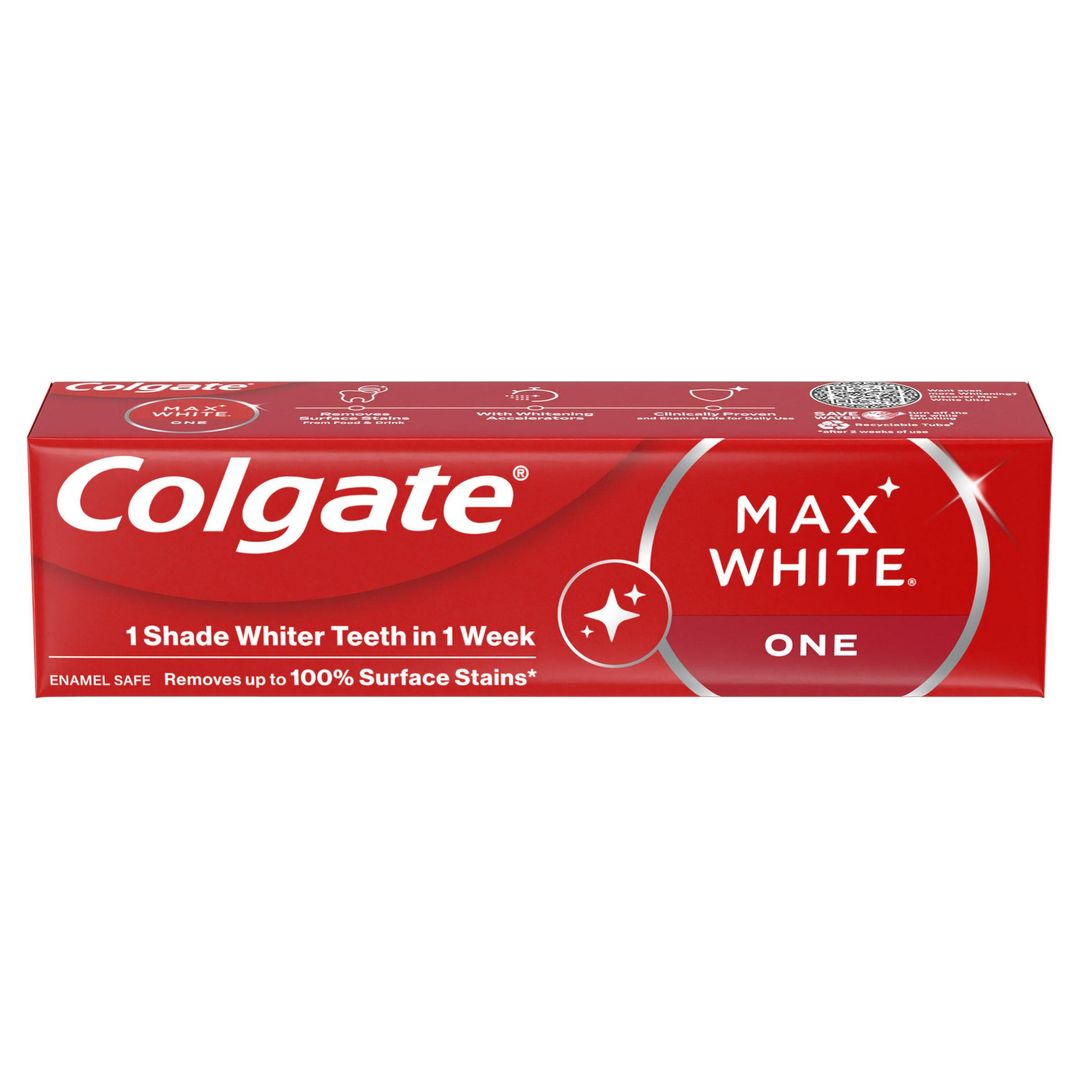 Colgate Max White One Teeth Whitening Toothpaste 75ml - Image 1