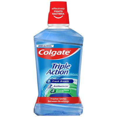 Colgate Triple Action Mouthwash Alcohol Free 500ml - Thumbnail 2