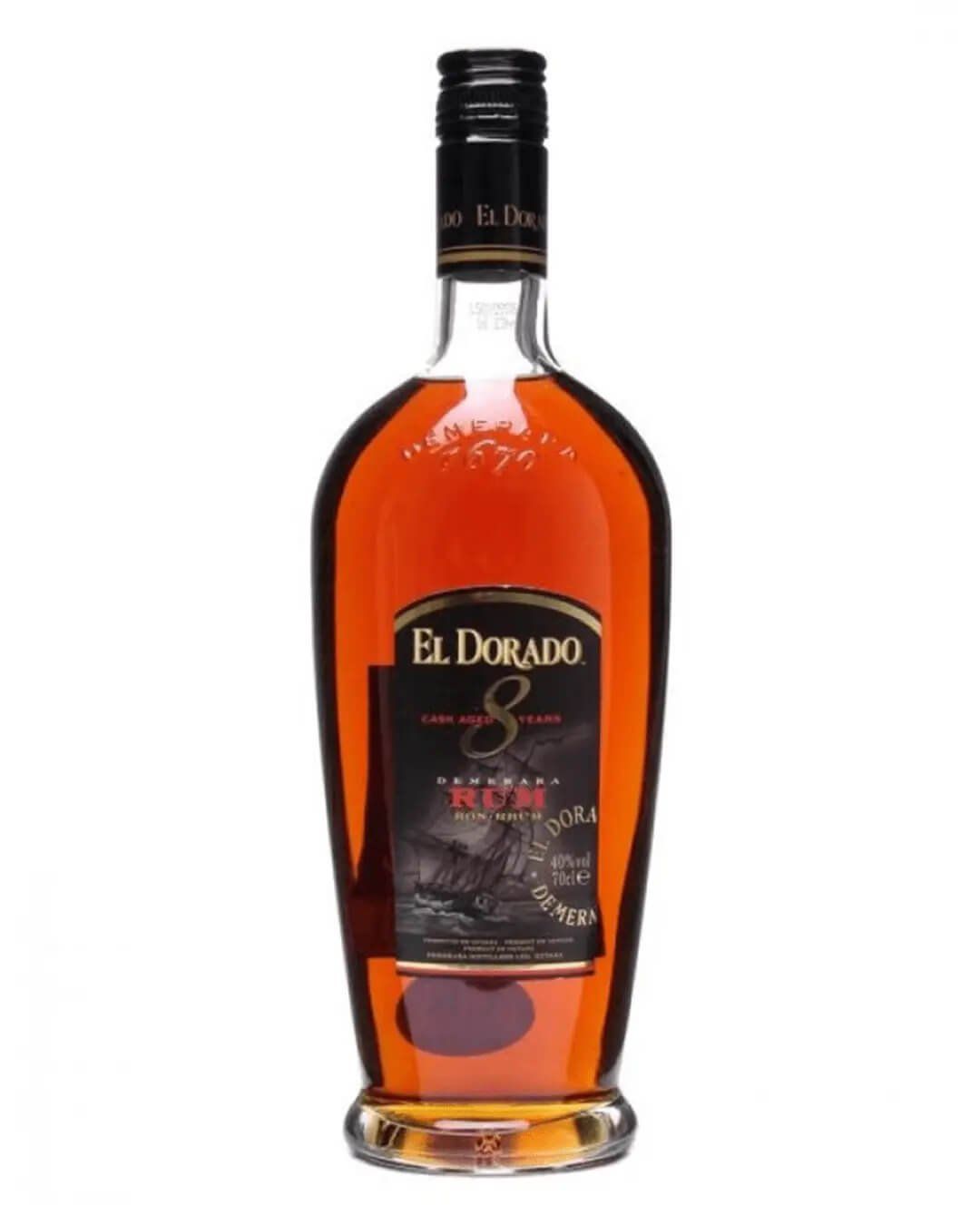 El Dorado 8 Year Old Demerara Rum Single Traditional Blended Rum - Image 1