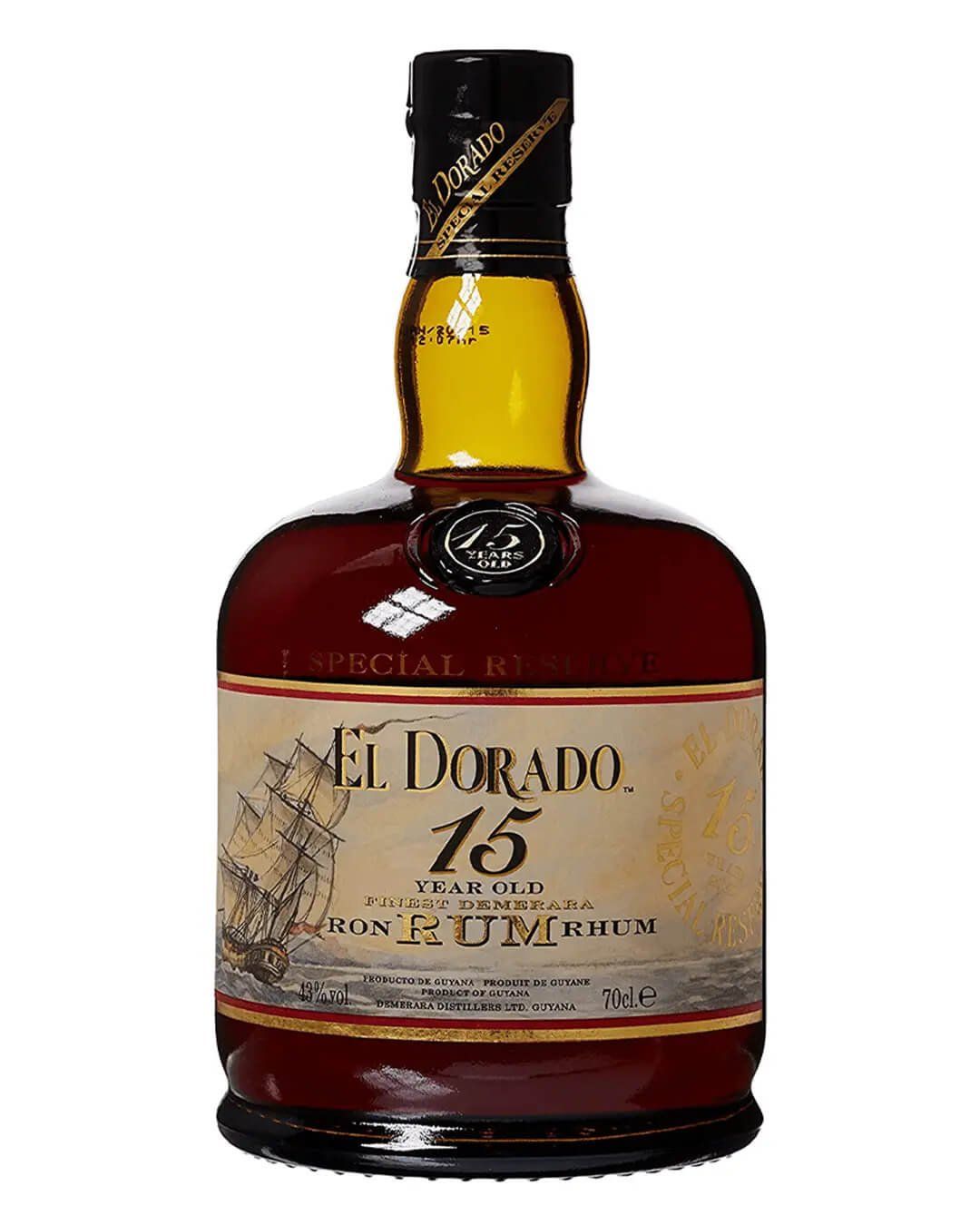 El Dorado 15 Year Old Rum Single Traditional Blended Rum - Image 1