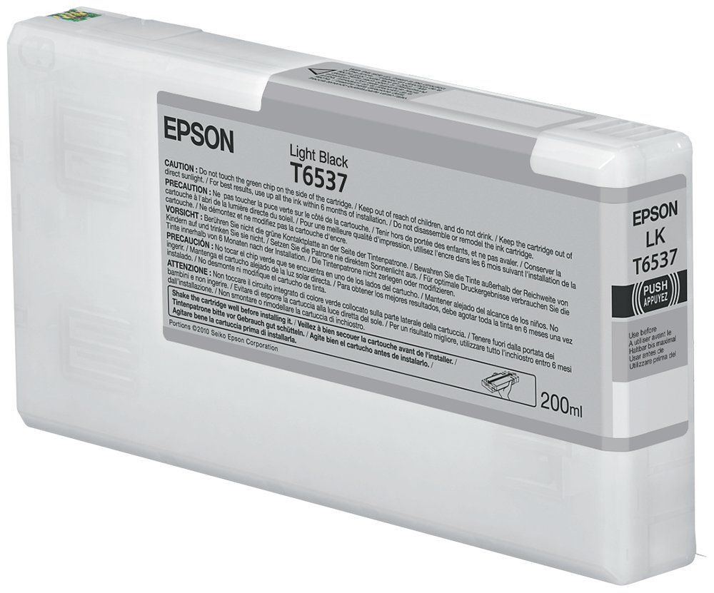 Epson T6537 Light Black Ink Cartridge (200ml) - Image 1