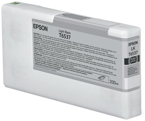 Epson T6537 Light Black Ink Cartridge (200ml) - Thumbnail 1