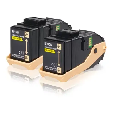 Epson Double Pack Toner Cartridge Yellow 7.5kx2