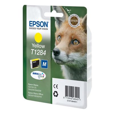 Epson C13T12844011/T1284 Ink cartridge yellow. 225 pages 3.5ml for Eps