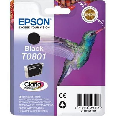 Epson C13T08014011/T0801 Ink cartridge black. 330 pages ISO/IEC 24711