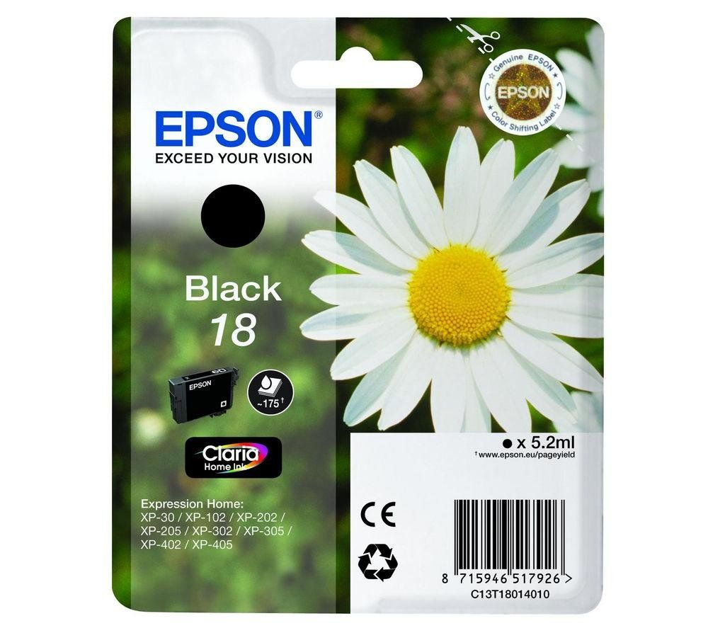 Epson Daisy Singlepack Black 18 Claria Home Ink - Image 1