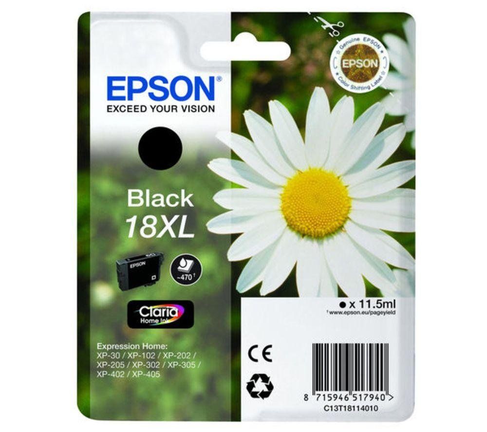 Epson Daisy Singlepack Black 18XL Claria Home Ink - Image 1
